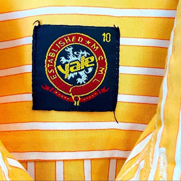 YALE ESTABLISHED Boys Orange with White Stripes 10 - Picture 5 of 7